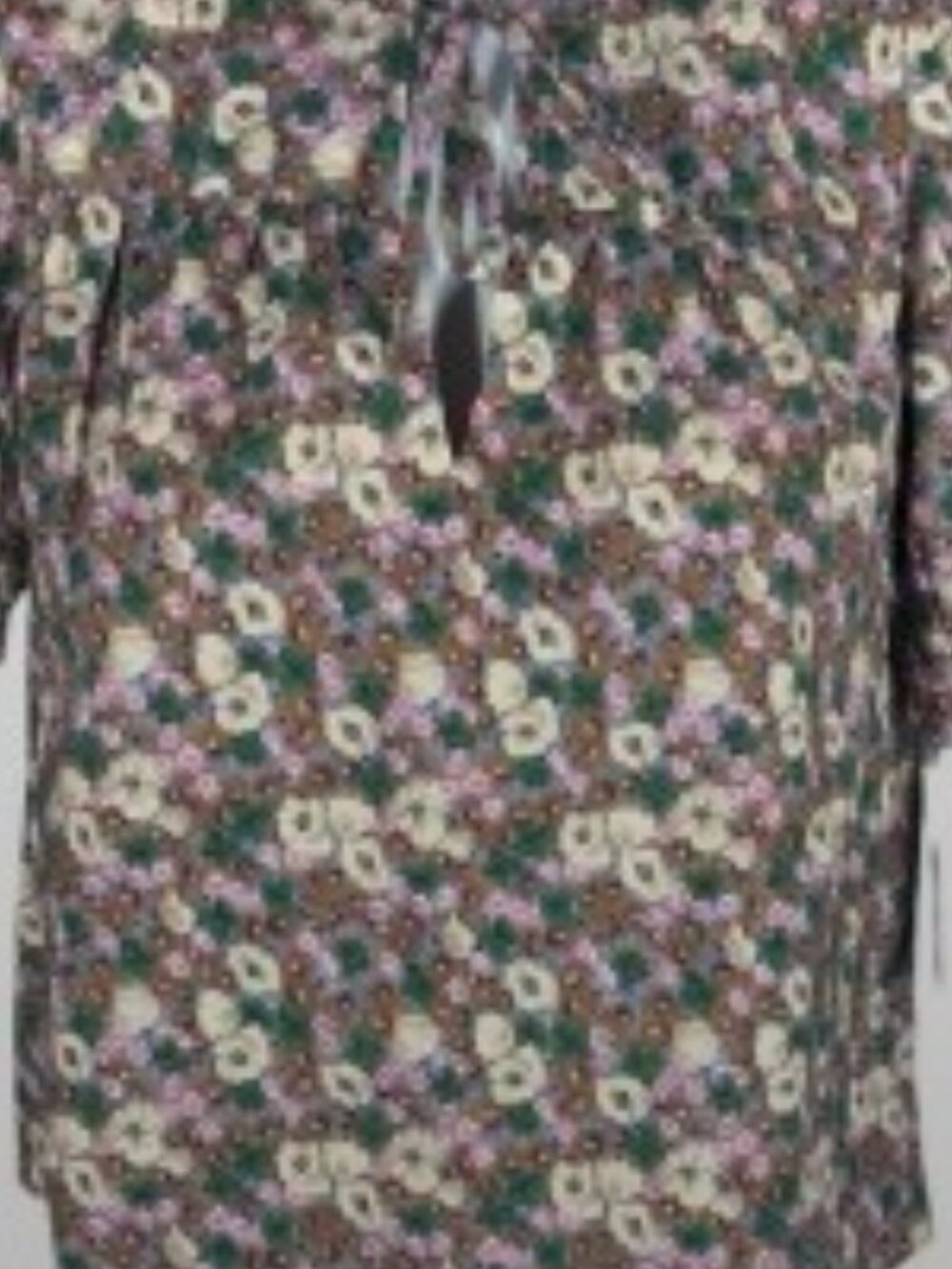 Hyacinth House Floral Puff Sleeve Blouse Cotton Lined XXS NWT Tuckernuck - Picture 8 of 8